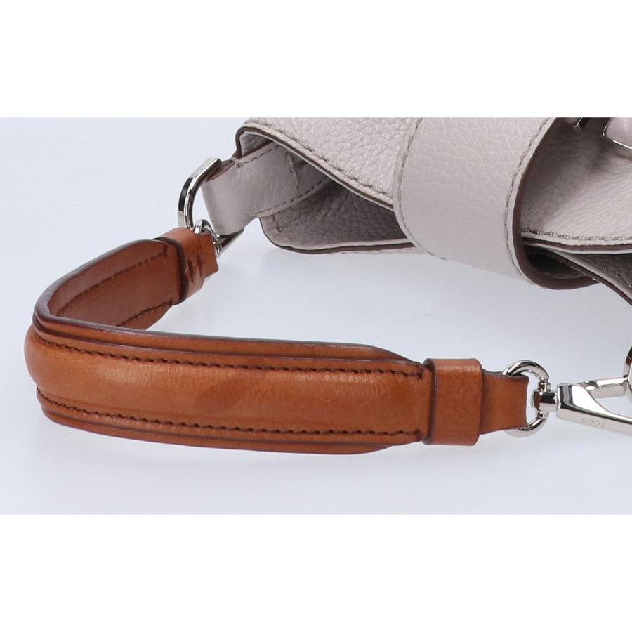 TOD'S トッズ ダブルT レザー 2WAY バケットバッグ グレー/ピンク