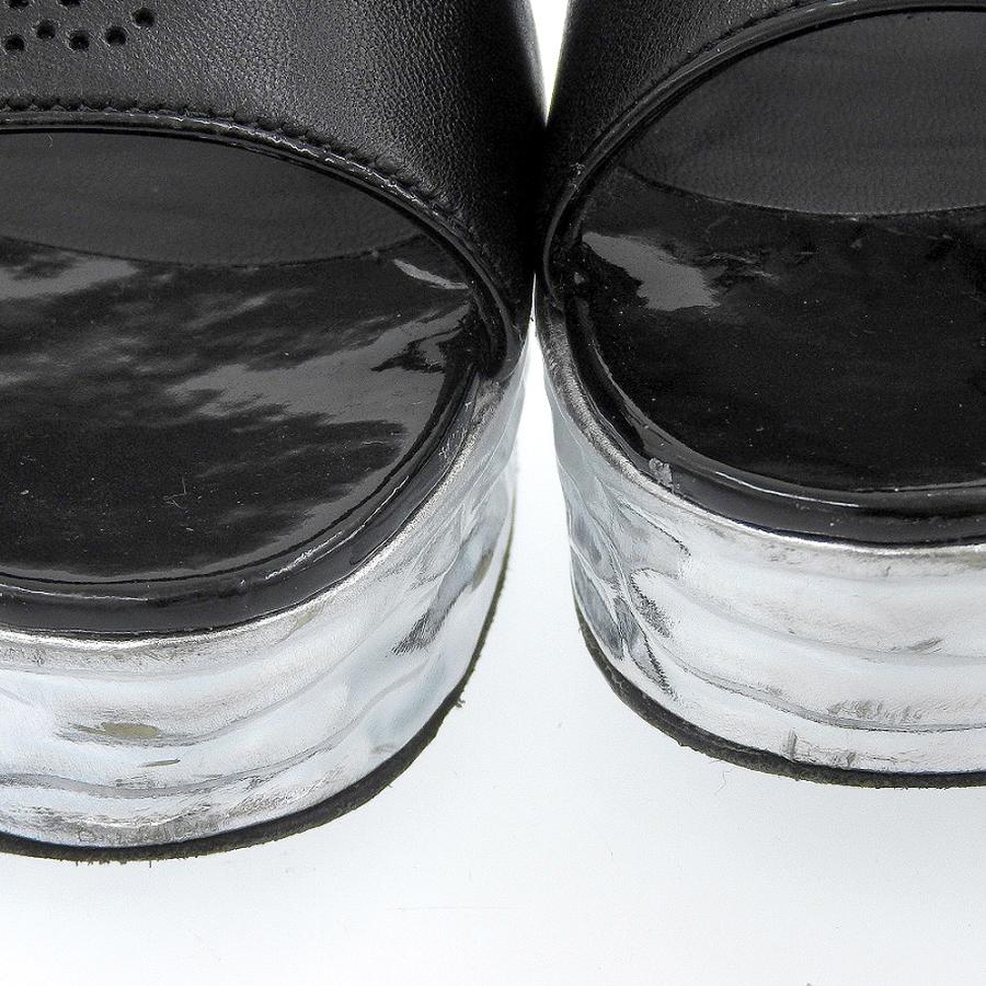 CHANEL シャネル メタリックヒール スリングバックサンダル レディース  