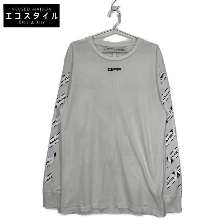 OFF-WHITE オフホワイト OMAB001S20185003エアポートテープ長袖Tシャツ 
