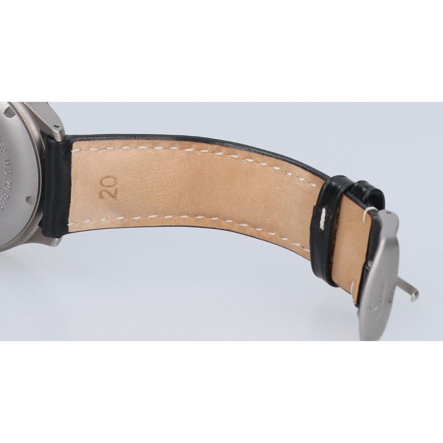 Sinn ジン 856.0850 SS 黒文字盤 UTC パイロットウォッチ レザーベルト 