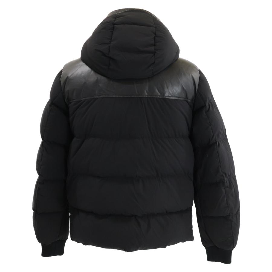 美品 MOORER ムーレー JAKE PKN ラムレザーxナイロン ダウンジャケット 
