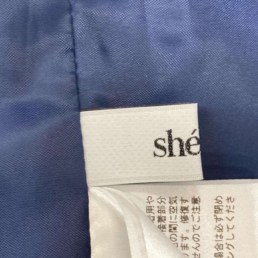 sheller シェリエ ホワイトブルー 241057 Marine tweed dress ホワイト  