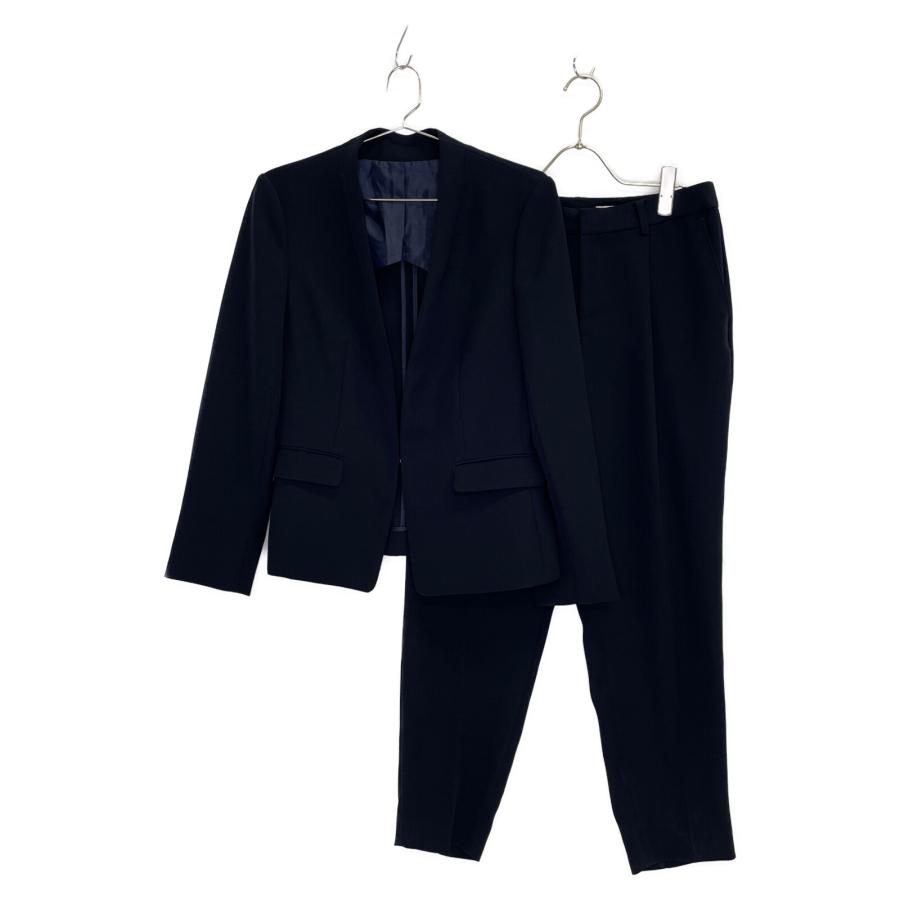 THE SUIT COMPANY スーツカンパニー ネイビー Vカラー