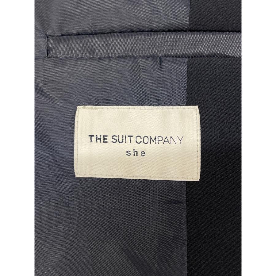 THE SUIT COMPANY スーツカンパニー ネイビー Vカラー ウォッシャブル