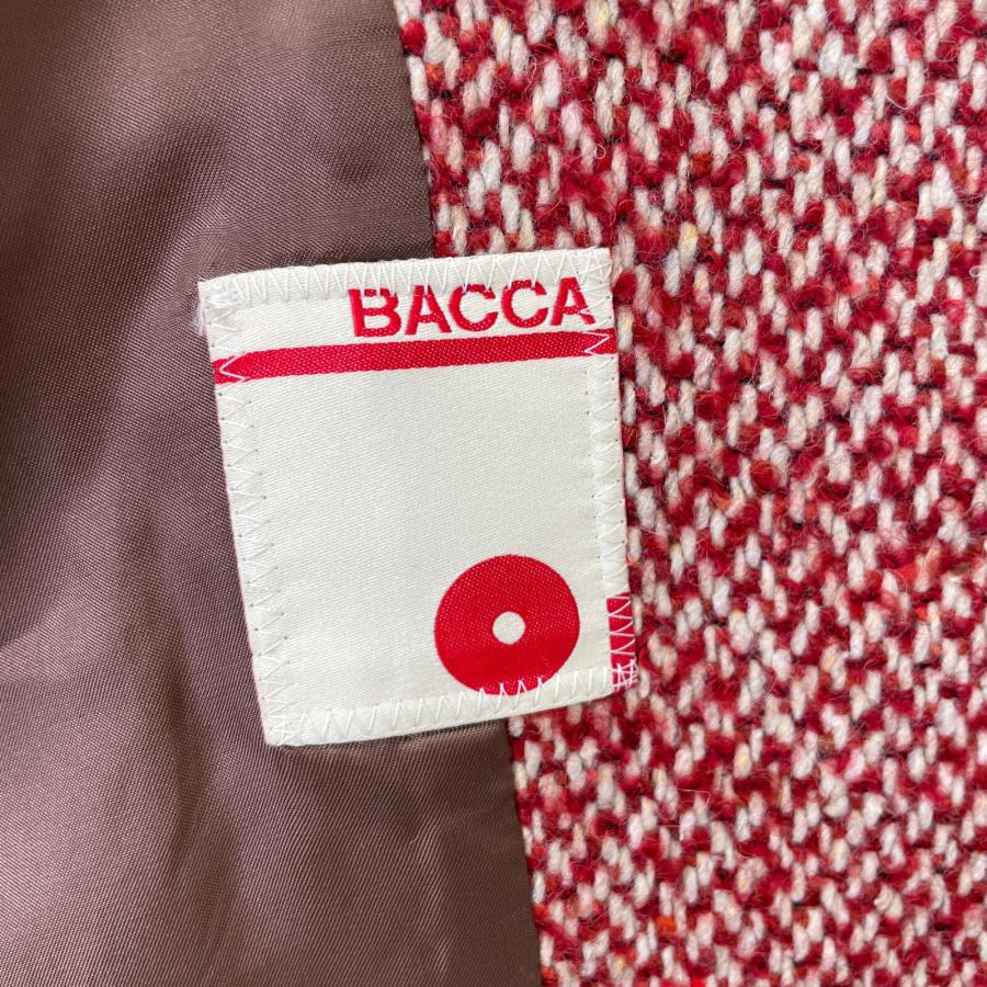 BACCA バッカ レッド ネップツイード コートジャケット 34 ジャケット