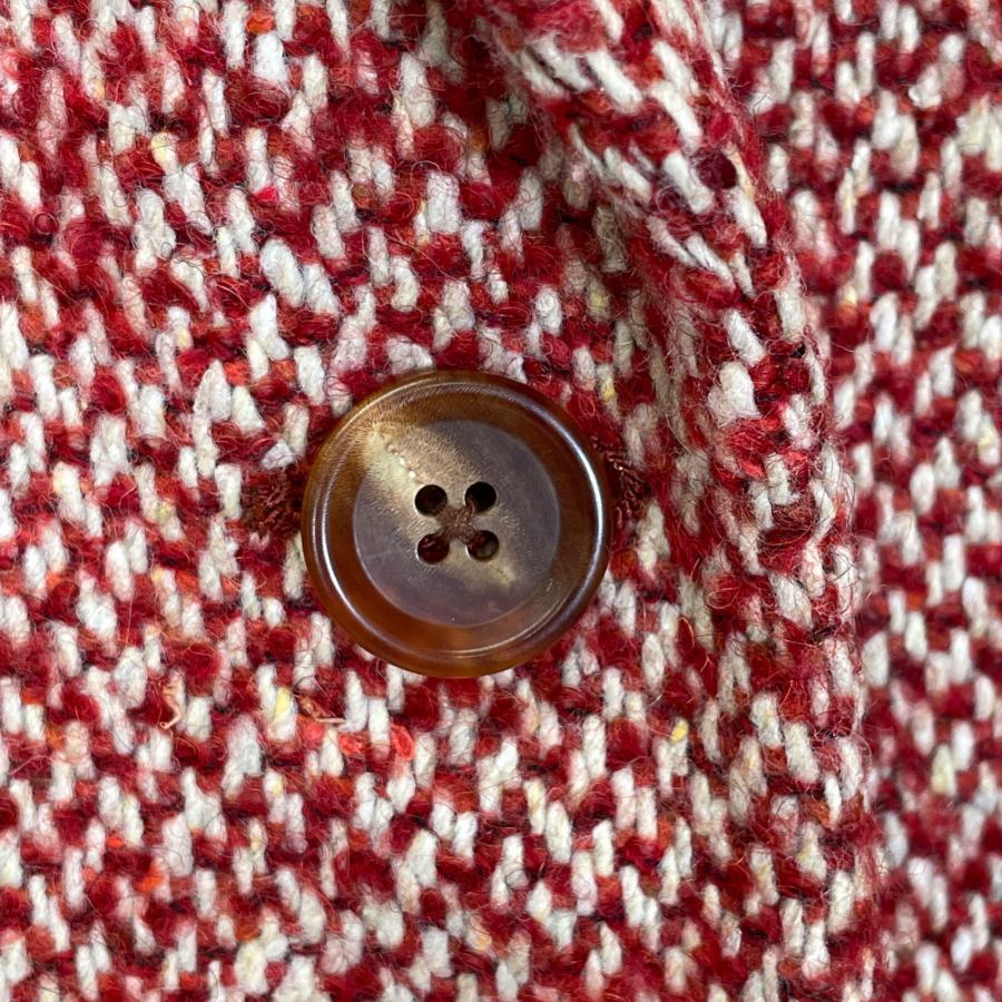 BACCA バッカ レッド ネップツイード コートジャケット 34 ジャケット