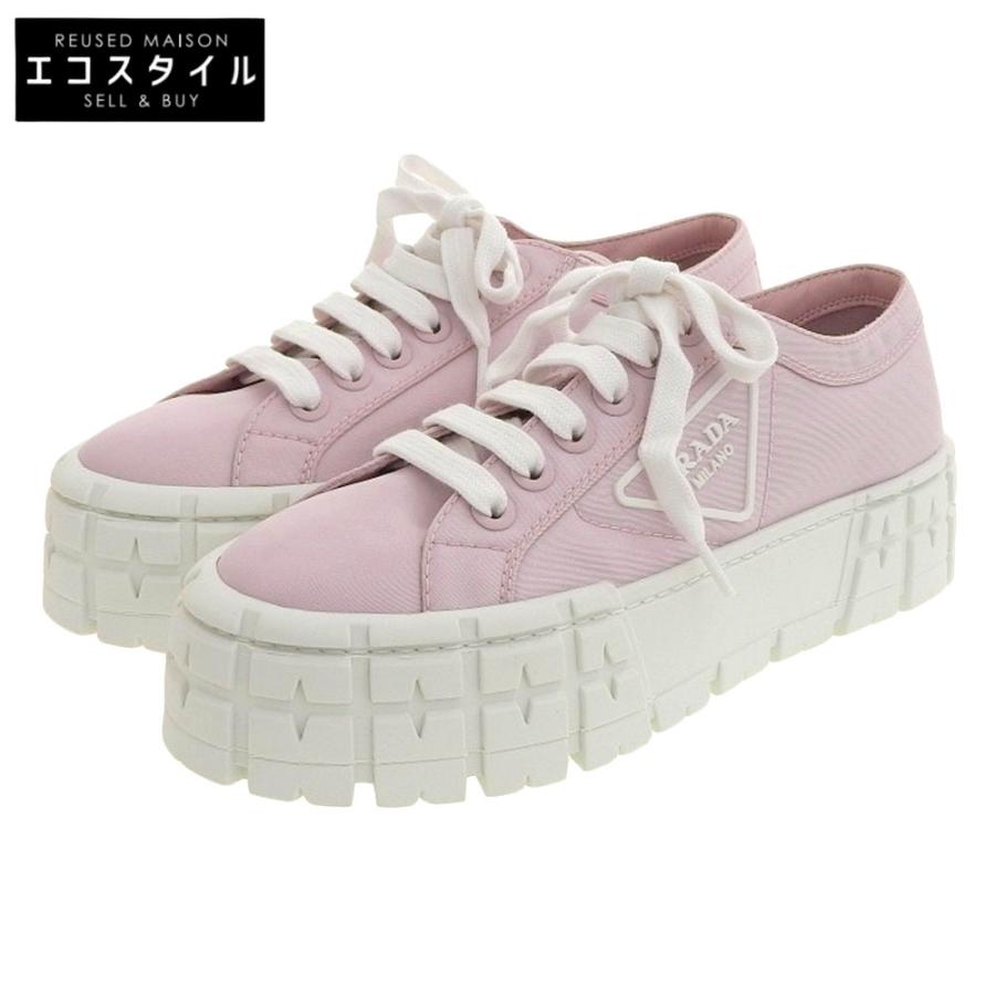 専用＊ PRADA スニーカー ホワイト✕ピンク 37 PRADA（スニーカー
