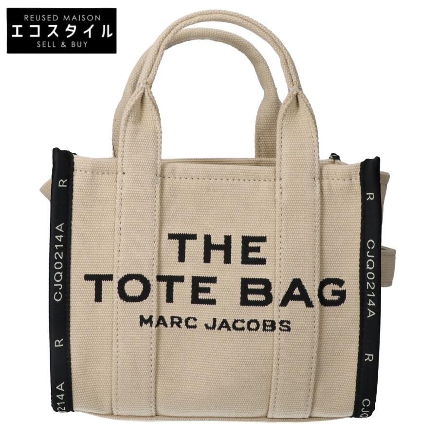 マークジェイコブス ザ ジャカード トートバッグ スモール 2WAY ベージュ 新品同様/ MARC JACOBS マーク ジェイコブス ザ ジャカード 2WAY