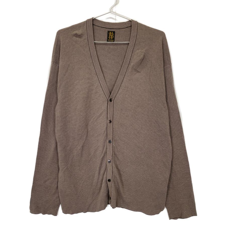 BATONER バトナー ブラウン ボーダー カーディガン BN-23FM-004 2