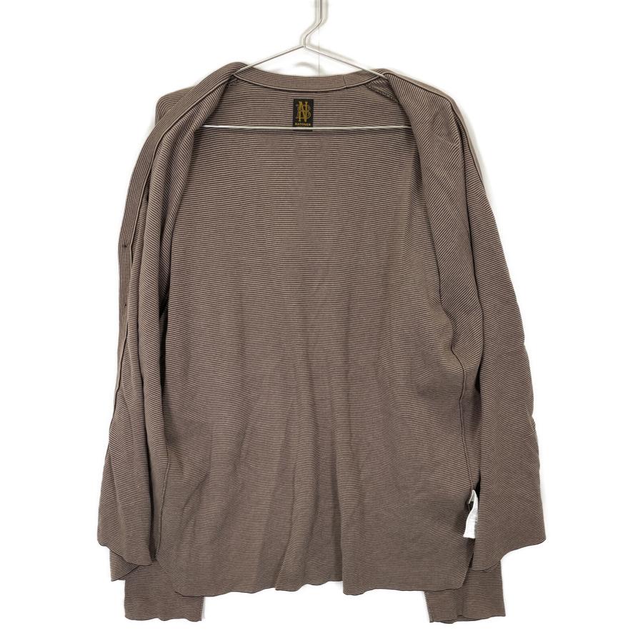 BATONER バトナー ブラウン ボーダー カーディガン BN-23FM-004 2