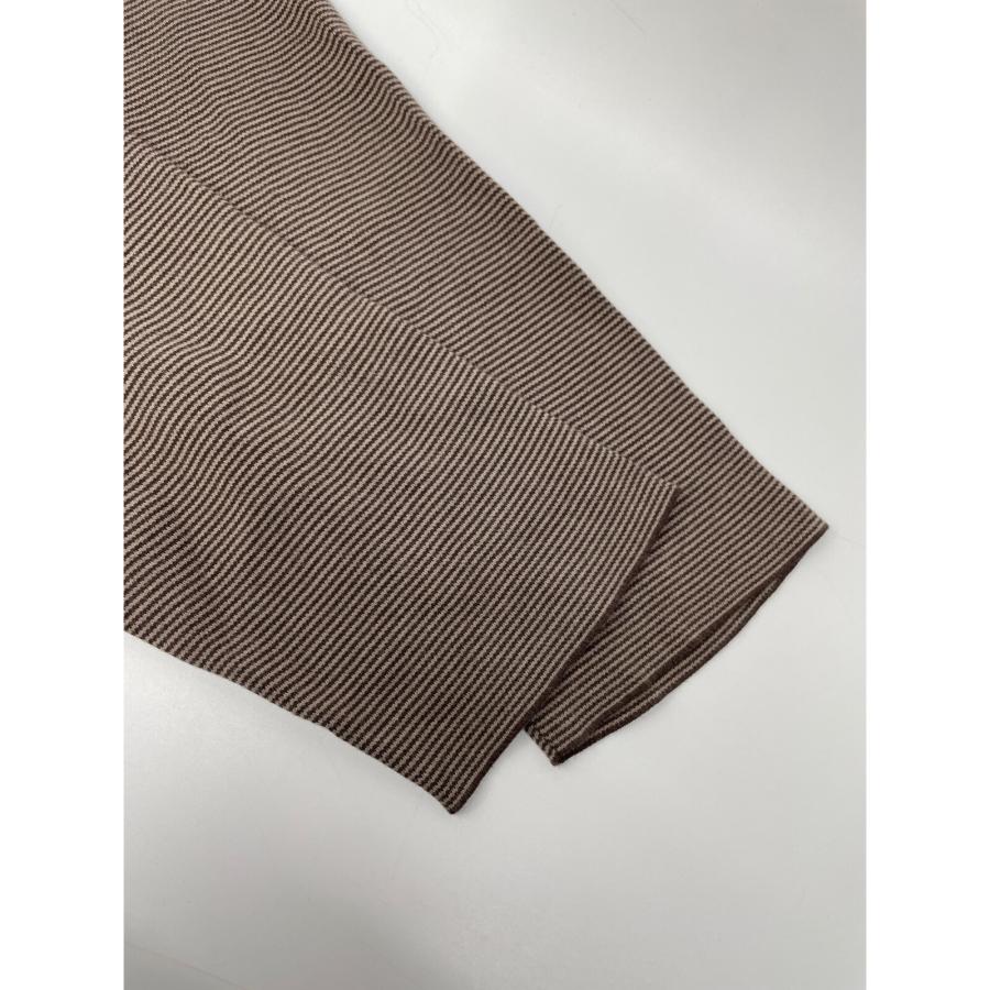 BATONER バトナー ブラウン ボーダー カーディガン BN-23FM-004 2