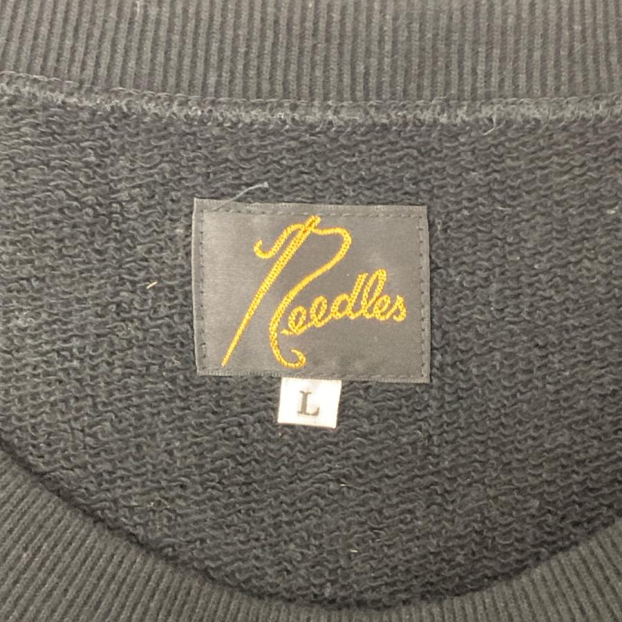 needles ニードルズ 22AW STUDIOUS別注 ブラック LQ377 クルー needles ニードルズ 22AW STUDIOUS別注 ブラック LQ377 クルー
