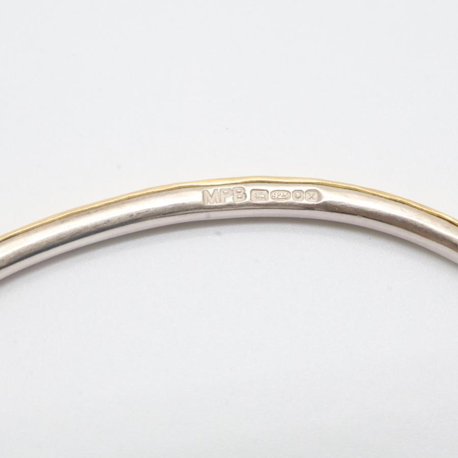 MALCOLM BETTS マルコムベッツ 925xK22 ハンマリング バングル