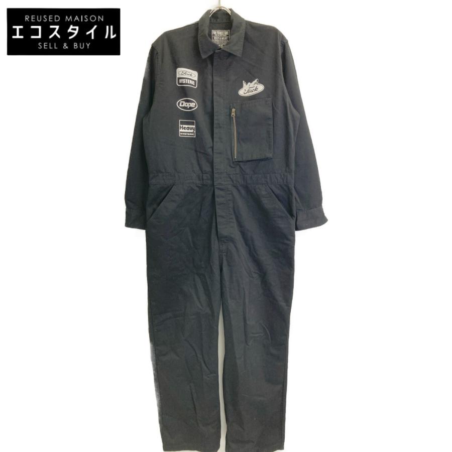 新品】HYSTERIC GLAMOUR オールインワン 黒 01251CP03 HYSTERIC