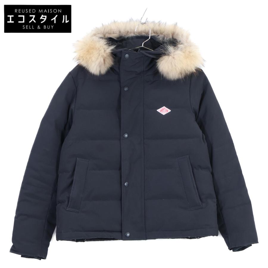 美品/ DANTON ダントン JD-8931 FAUX FUR HOODED DOWN JACKET ファー付 