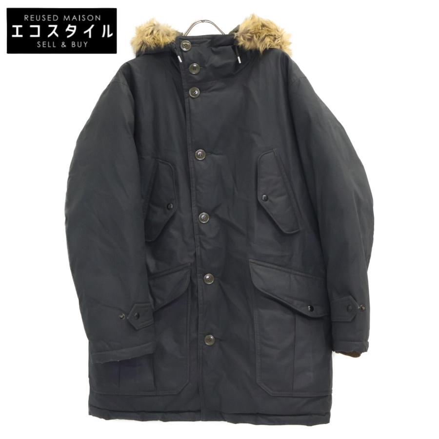 RRL ダブルアールエル Travis Waxed Cotton Parka ネイビー×カーキ 