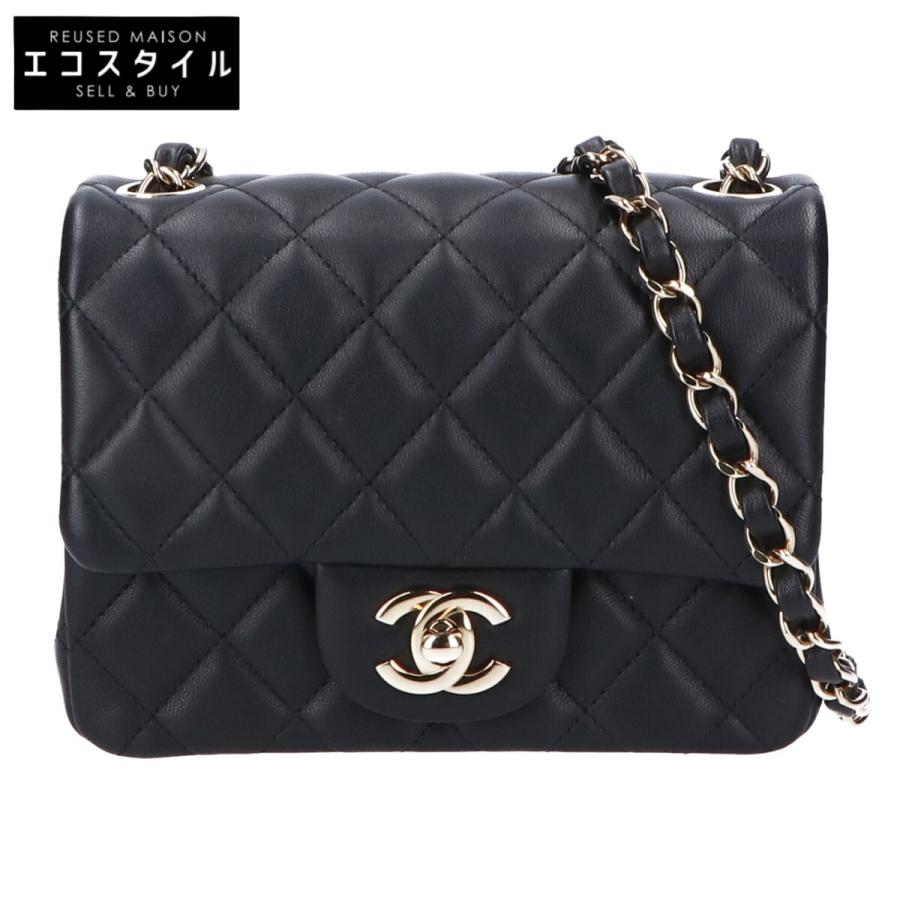 シャネル ラムスキン ミニマトラッセ チェーンショルダー バッグ ココ