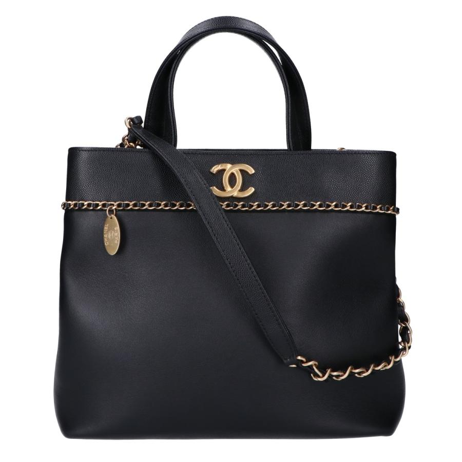 CHANEL シャネル 27番台 ココマーク キャビアスキンxカーフ CHANEL シャネル 27番台 ココマーク キャビアスキンxカーフ