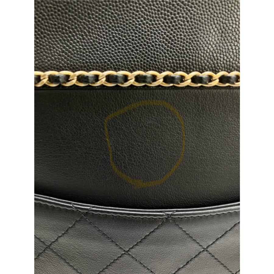 CHANEL シャネル 27番台 ココマーク キャビアスキンxカーフ CHANEL シャネル 27番台 ココマーク キャビアスキンxカーフ