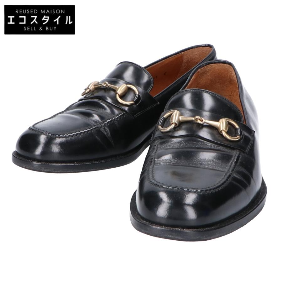 GUCCI グッチ 110-0214 ガラスレザー セミスクエアトゥ ビット GUCCI グッチ 110-0214 ガラスレザー セミスクエアトゥ ビット