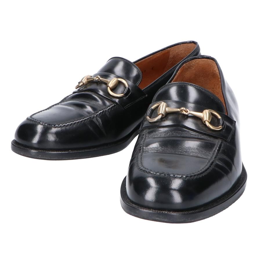 GUCCI グッチ 110-0214 ガラスレザー セミスクエアトゥ ビット GUCCI グッチ 110-0214 ガラスレザー セミスクエアトゥ ビット