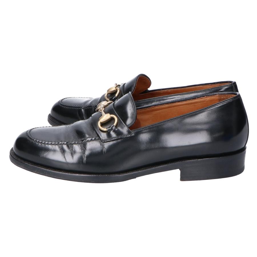 GUCCI グッチ 110-0214 ガラスレザー セミスクエアトゥ ビット GUCCI グッチ 110-0214 ガラスレザー セミスクエアトゥ ビット