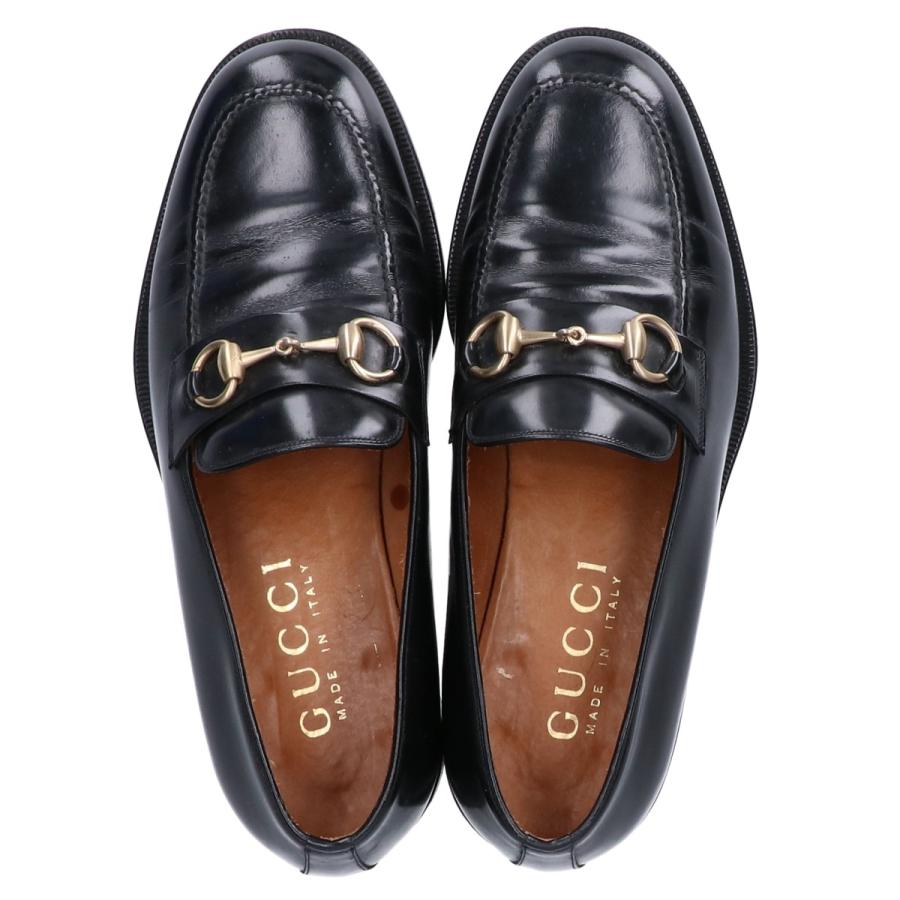 GUCCI グッチ 110-0214 ガラスレザー セミスクエアトゥ ビット GUCCI グッチ 110-0214 ガラスレザー セミスクエアトゥ ビット