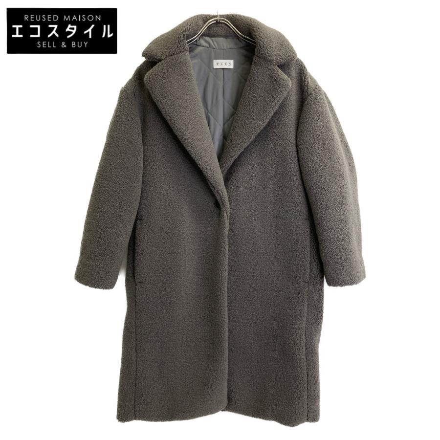 PLST（プラステ） グレー 12-9409020 ボア チェスターコート グレー S