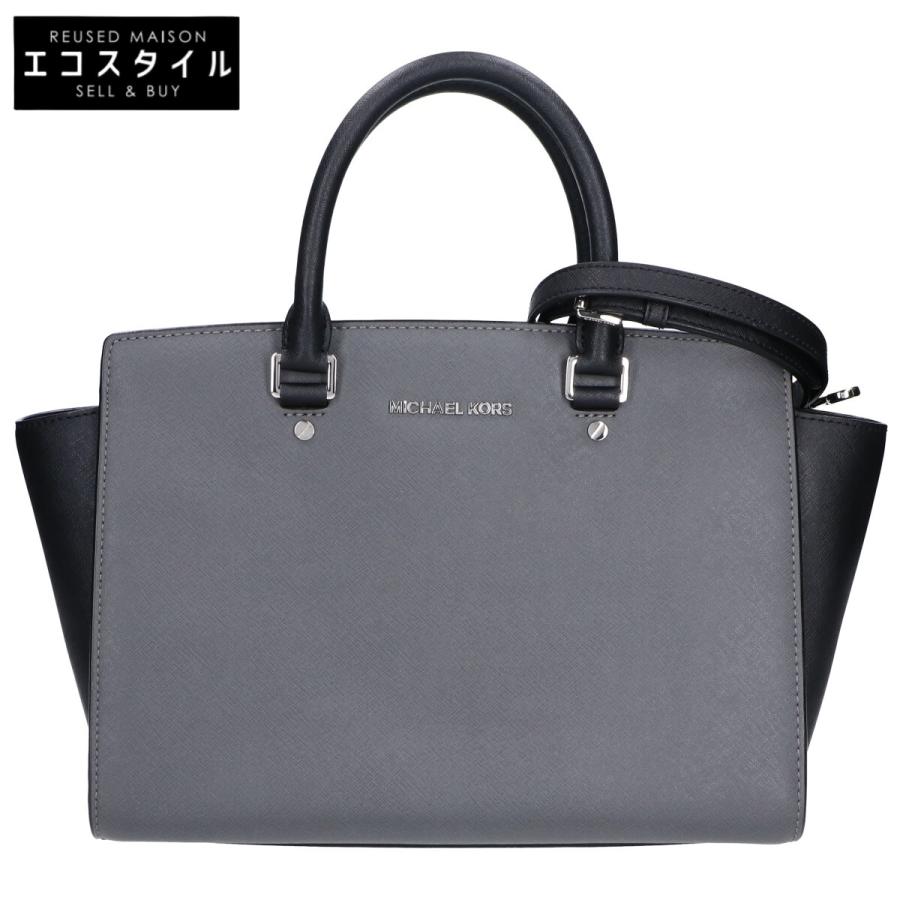 MICHAEL KORS グレー ハンドバッグ セルマ 