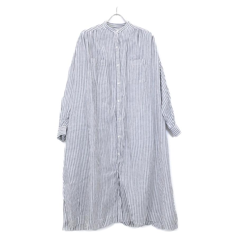 【美品】24SS ジャーナルスタンダード　ソフトストライプワンピース　リネン混 JOURNAL STANDARD（ジャーナルスタンダード）の「ソフト