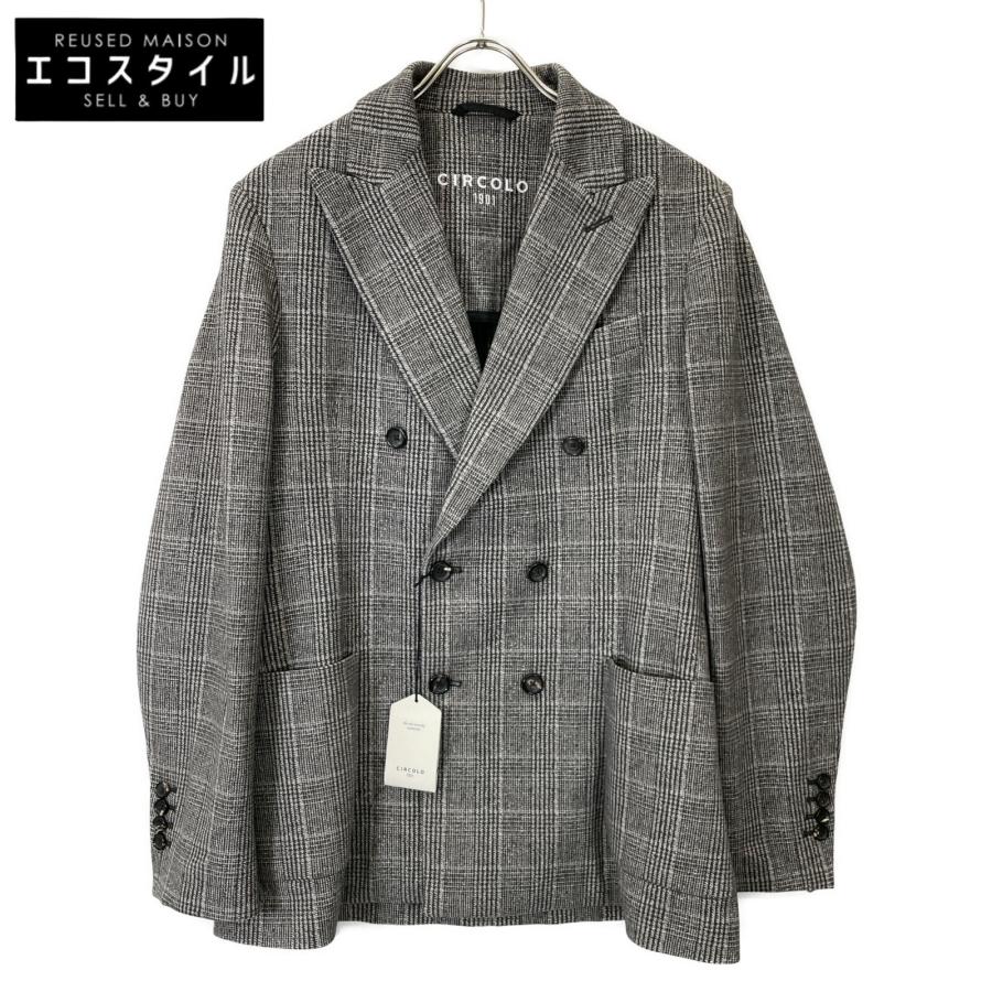 CIRCOLO1901 チルコロ1901 グレー CN4117 グレンチェック ダブル CIRCOLO1901 チルコロ1901 グレー CN4117 グレンチェック ダブル