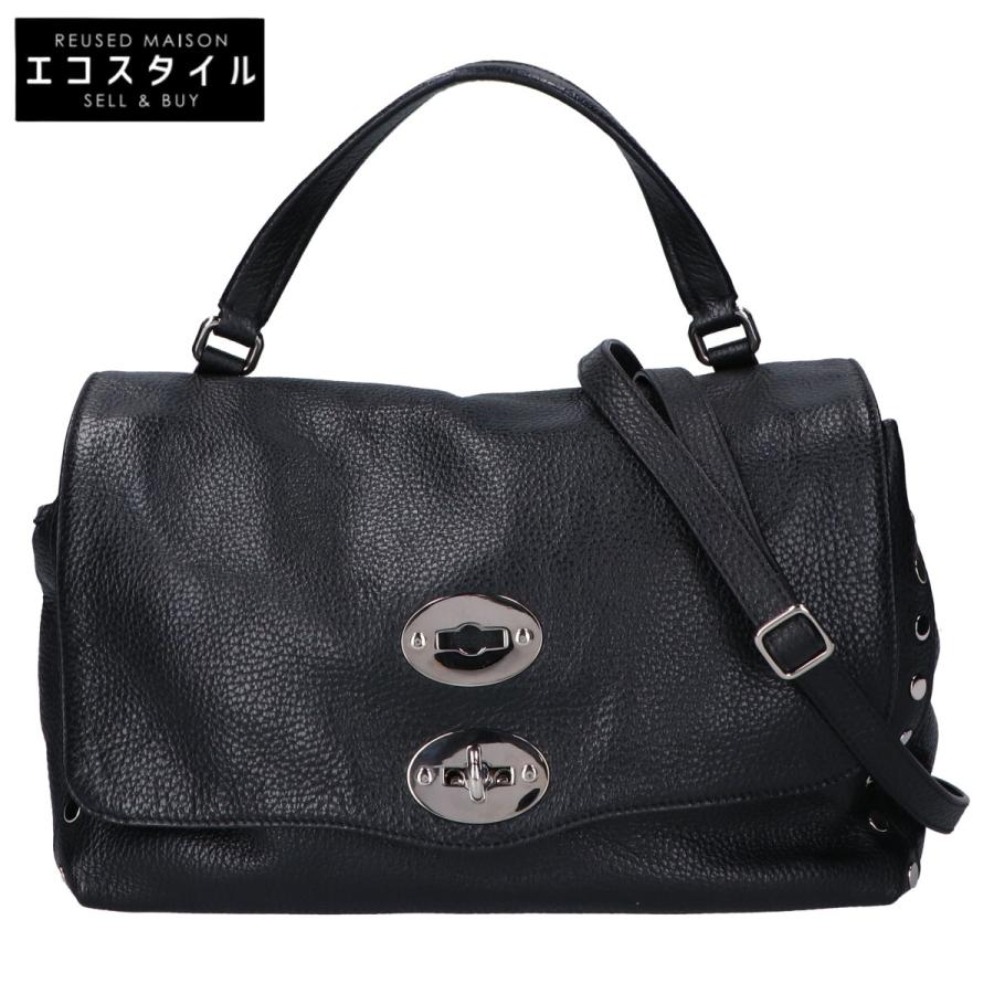 【美品】ザネラート ポスティーナ M 2way ショルダーバッグ ANNI50 ZANELLATO ザネラート ANNI50 スタッズ付 ポスティーナS 2WAY