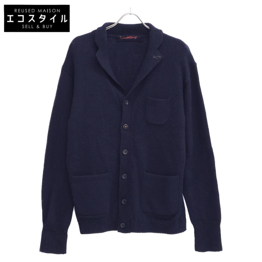 45rpm ウール × アルパカ ニット カーディガン 45rpm 45R アルパカ ウール ニット カーディガン メンズ 5 ブルー