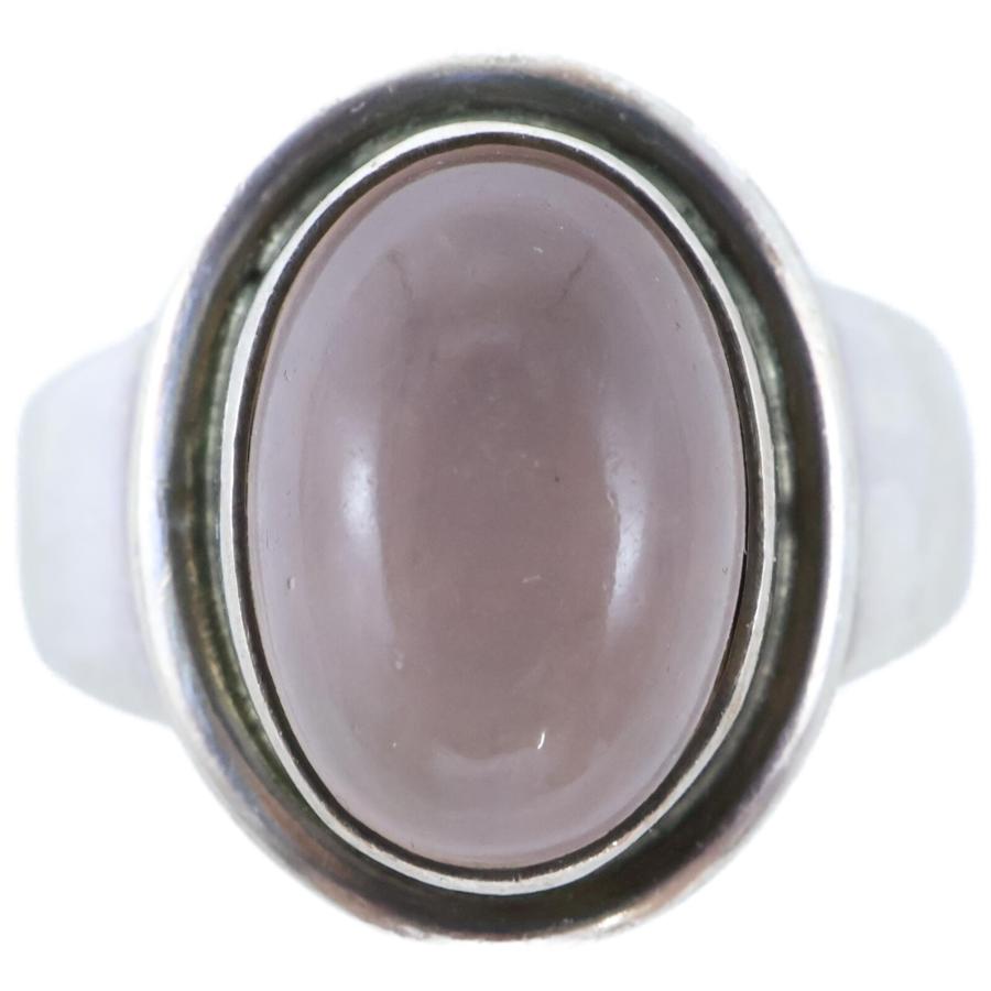   ROSE ジョージジェンセン スターリング925 銀製 GEORG JENSEN ジョージジェンセン #46B 925S ローズクォーツ リング