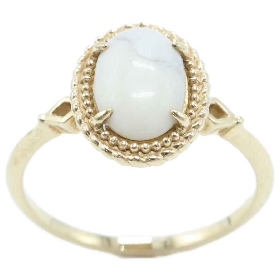 agete 美品 アガット 10121111308 K10 ベルーガ マグネサイト