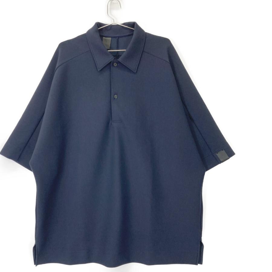 エヌハリウッドN.HOOLYWOODビックシルエットポロシャツ26400円美品 N.Hoolywood エヌハリウッド ネイビー 2241-CS51-030 ビッグ