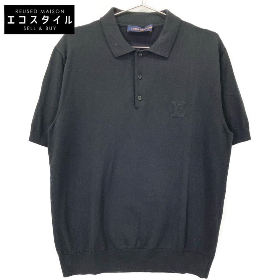 【美品】 ルイヴィトン LOUIS VUITTON ポロシャツ M 黒 ロゴ モノグラムピケポロトップ ｜ルイ・ヴィトン 公式サイト - 1AFYSI