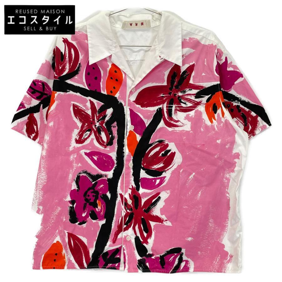 MARNI（マルニ） ホワイト 20年 フローラルプリント 半袖シャツ