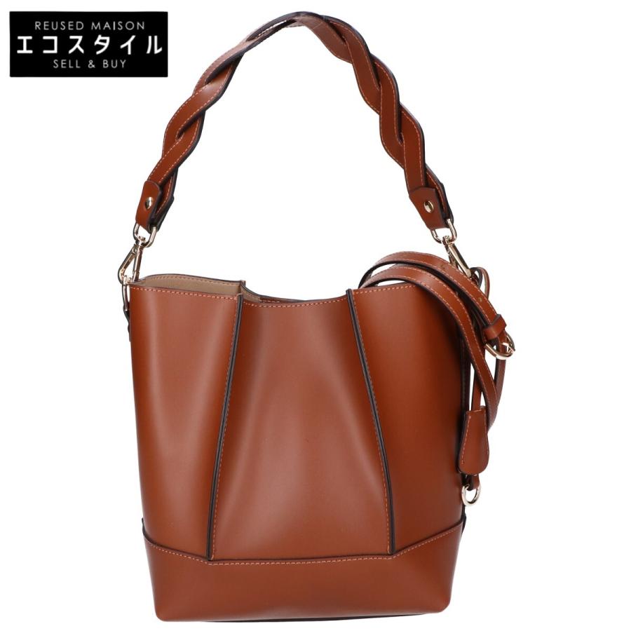 ANAYI 美品/ アナイ レザー 2WAYショルダー バケットバッグ 