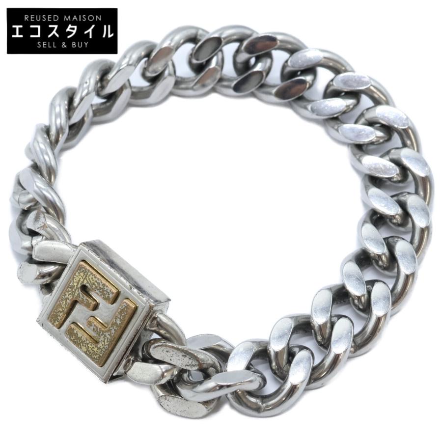 FENDI シルバーチェーンブレスレット