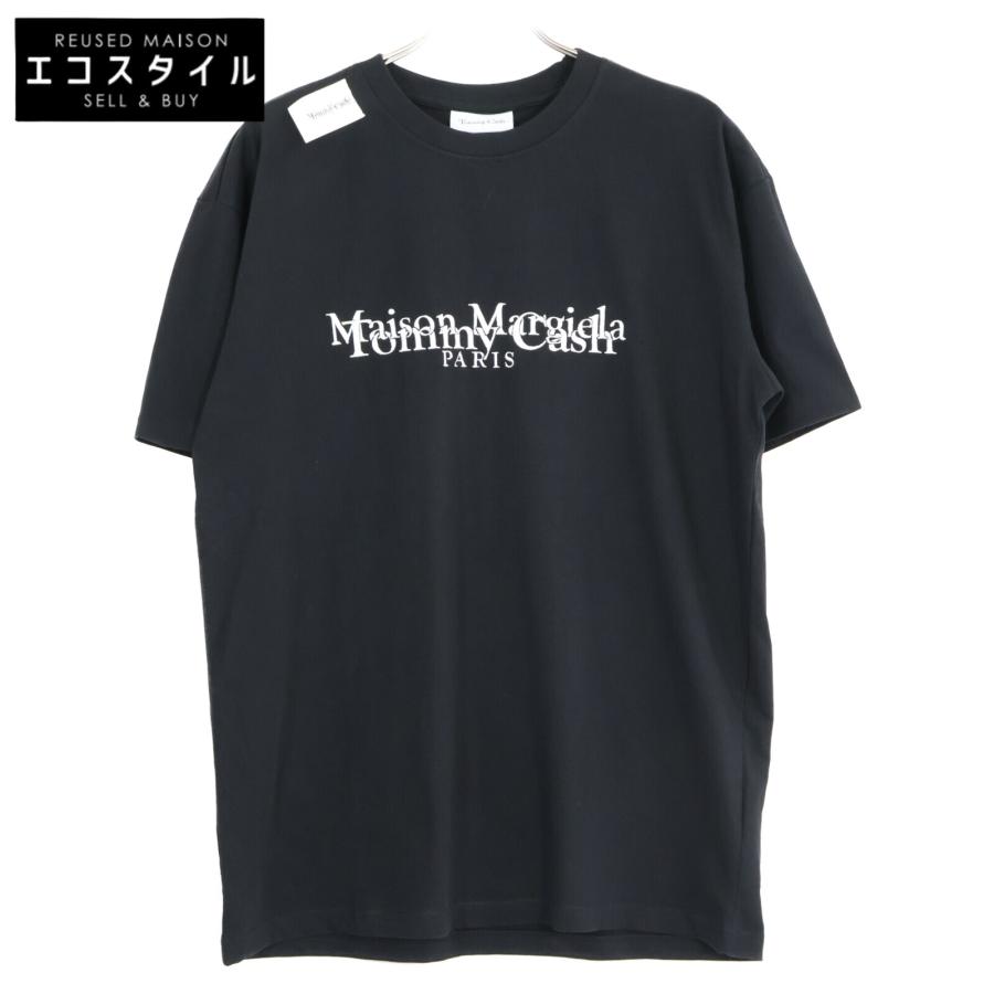Maison Margiela メゾンマルジェラ ×Tommy cash ブラック ロゴ Tシャツ  