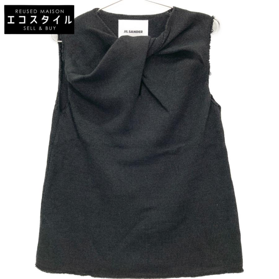JIL SANDER（ジルサンダー） JSWS751308 ブラック ニット ノースリーブ