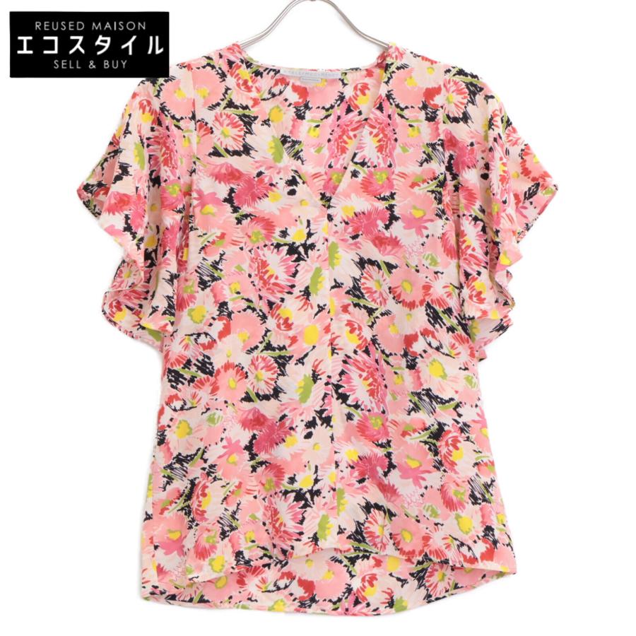 STELLA McCARTNEY ステラマッカートニー 602912 ピンク系 シルク100 花 