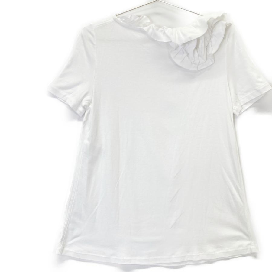 LANVIN ランバン ホワイト TO619J TS02 P18 フリル トップス ホワイト XS トップス コットン レディース 中古_1