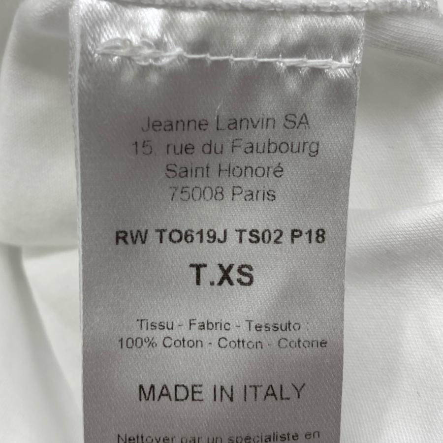 LANVIN ランバン ホワイト TO619J TS02 P18 フリル トップス ホワイト XS トップス コットン レディース 中古_3