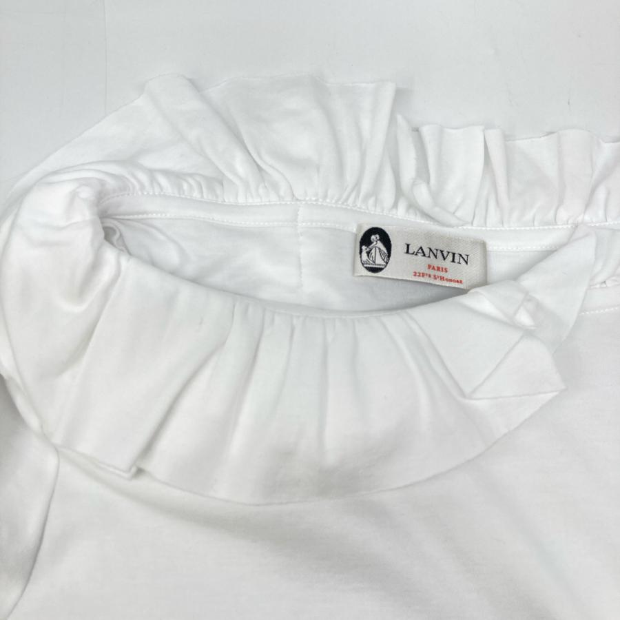 LANVIN ランバン ホワイト TO619J TS02 P18 フリル トップス ホワイト XS トップス コットン レディース 中古_6