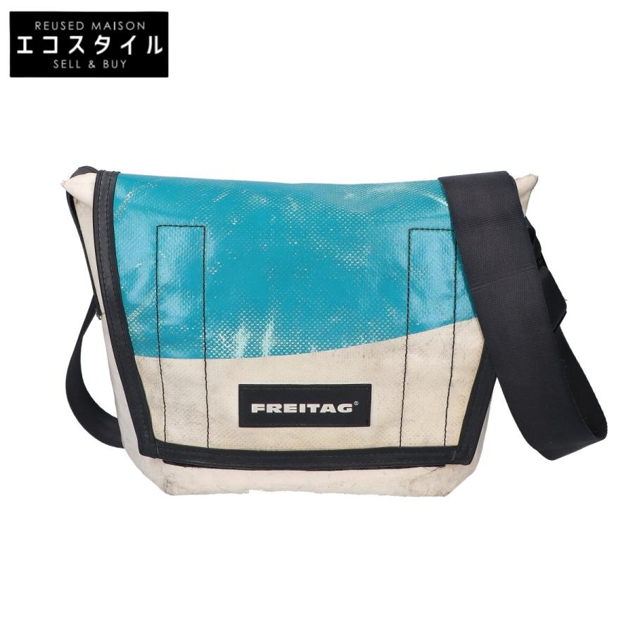 FREITAG メッセンジャーバッグ アイボリー/ブルー FREITAG メッセンジャーバッグ アイボリー/ブルー