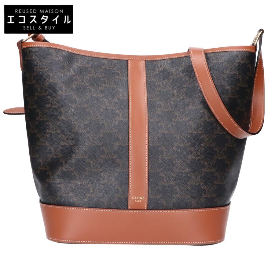CELINE 美品 セリーヌ 191132CAS.04LU トリオンフキャンバス＆カーフ 