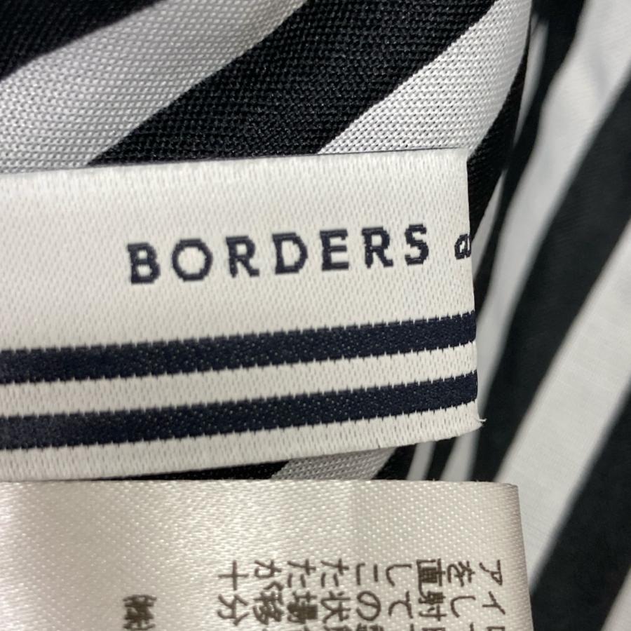 BORDERS at BALCONY ボーダーズアットバルコニー BD2011P-2K-04 ブラック Tシャツ タックボーダー ワンピース ブラック 36 ワンピース コットン レディース 中古_3