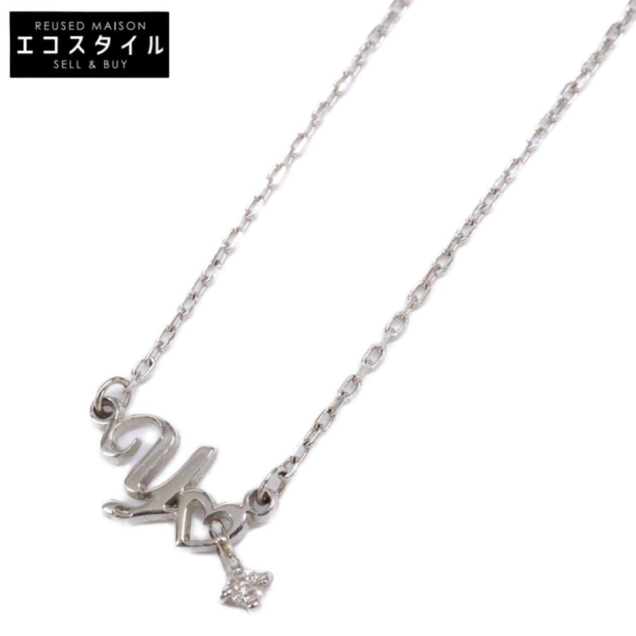 Canal 4℃ カナルヨンドシー K10 イニシャル Y ダイヤモンド ネックレス 
